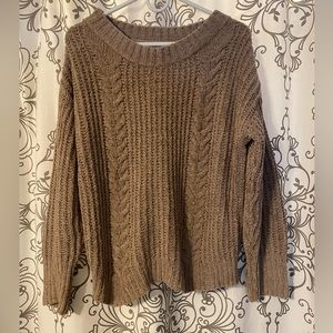 Express Taupe soft knit sweater